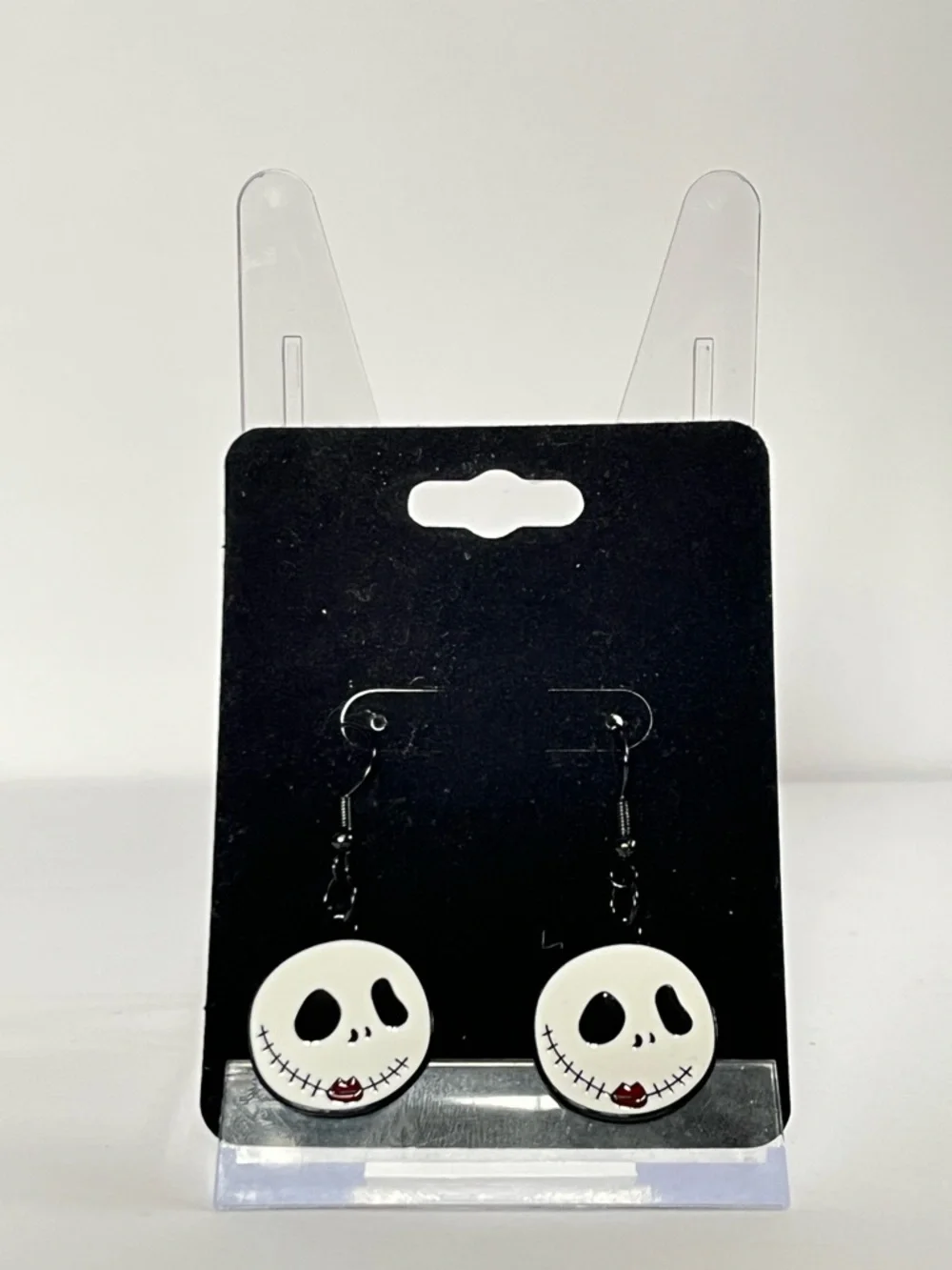 Handmade Jack Skellington Enamel Dangle Earrings